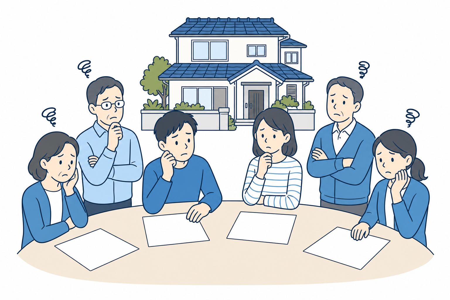 相続で関係者が増えるのイメージ