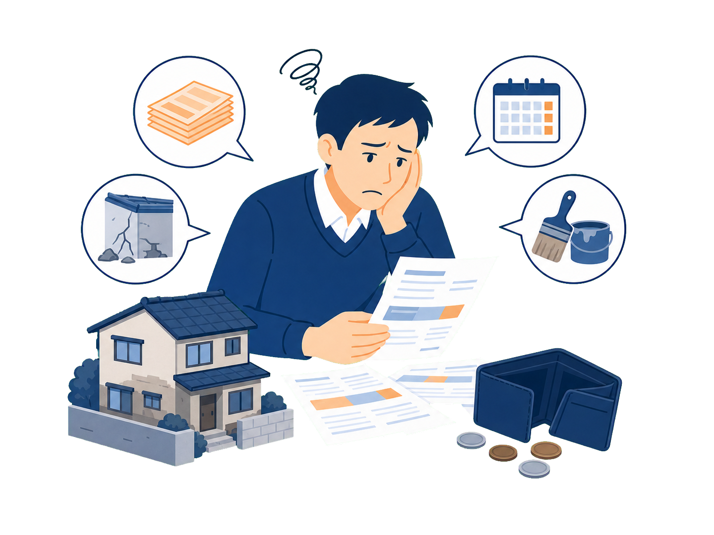 地代や更新料などの負担が続いている様子