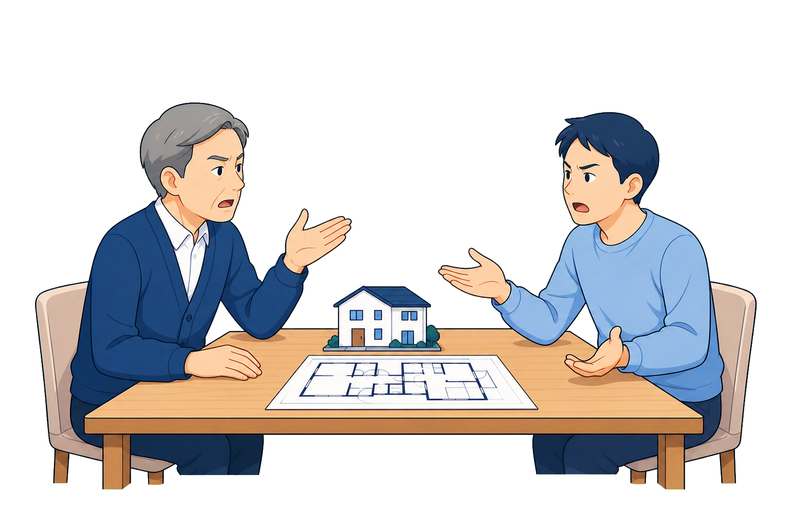 更新時に揉めるのイメージ